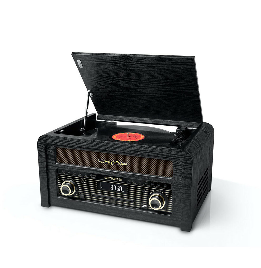 MT-115-W-HXT-3947 MT-115 W CD-Mikrosystem mit Schallplattenspieler – Bild 1