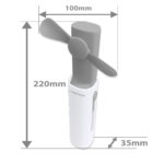 EHF101E mini Ventilator mit Powerbank 1200 mAh – Bild 3