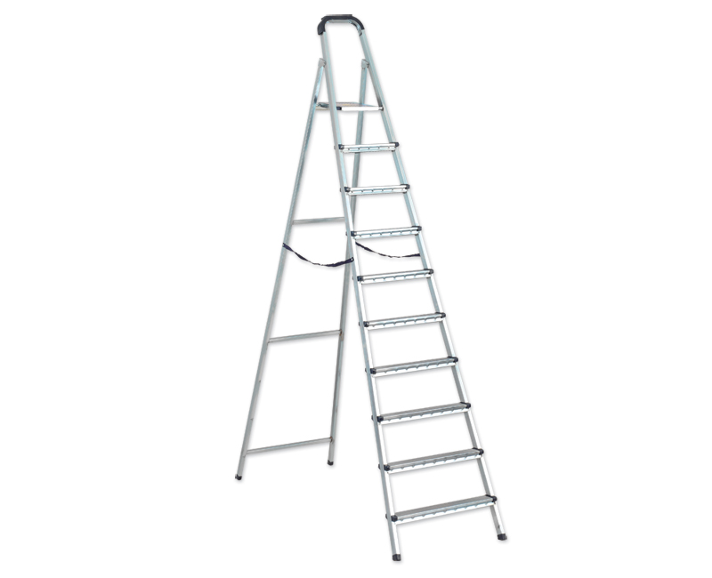 ZLN1213 ZLN-1213 Klappbare Metallleiter 10 Stufen – Bild 1