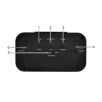 Wecker - schwarze LED-Digitaluhr 13,6x7,7cm – Bild 4