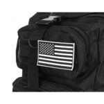 Schwarzer Militärrucksack 44x28x16cm – Bild 2