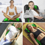 Gesundheitsmatte für Akupressur + Kissen + 2 Massagebälle – Bild 3