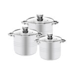 ZLN4045 3er Set Edelstahl-Kochtopf