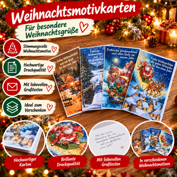 Weihnachtsmotivkarten
