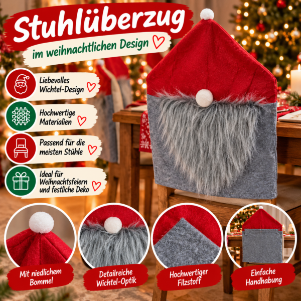 Weihnachts Stuhlüberzug